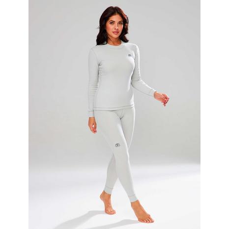 Boevoy С220 Комплект белья женский х/б с начесом цвет: Светло-серый