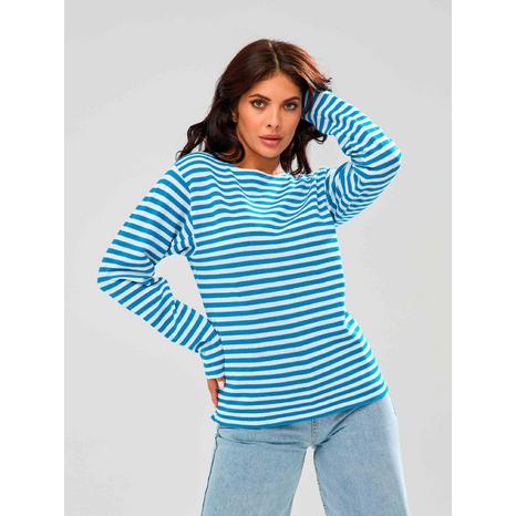 Boevoy Р200 Тельняшка одинарной вязки голубая цвет: Голубой