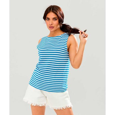 Boevoy Р200 Майка-тельняшка одинарной вязки голубая цвет: Голубой