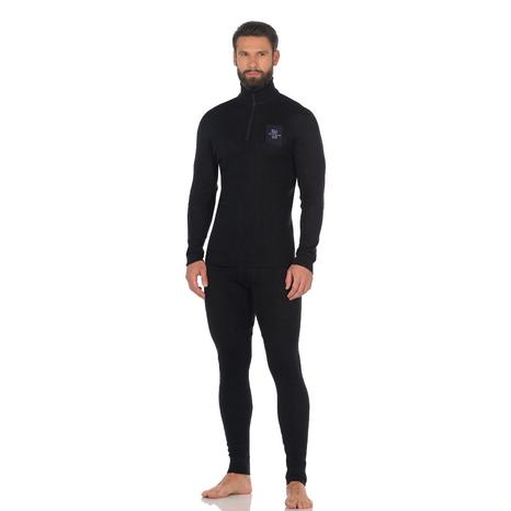 Boevoy Т300 Комплект белья мужской с короткой молнией цвет: Черный