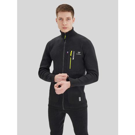 WOOLTRUCK PRO T-500 Толстовка для активного отдыха мужская цвет: Черный с зеленым